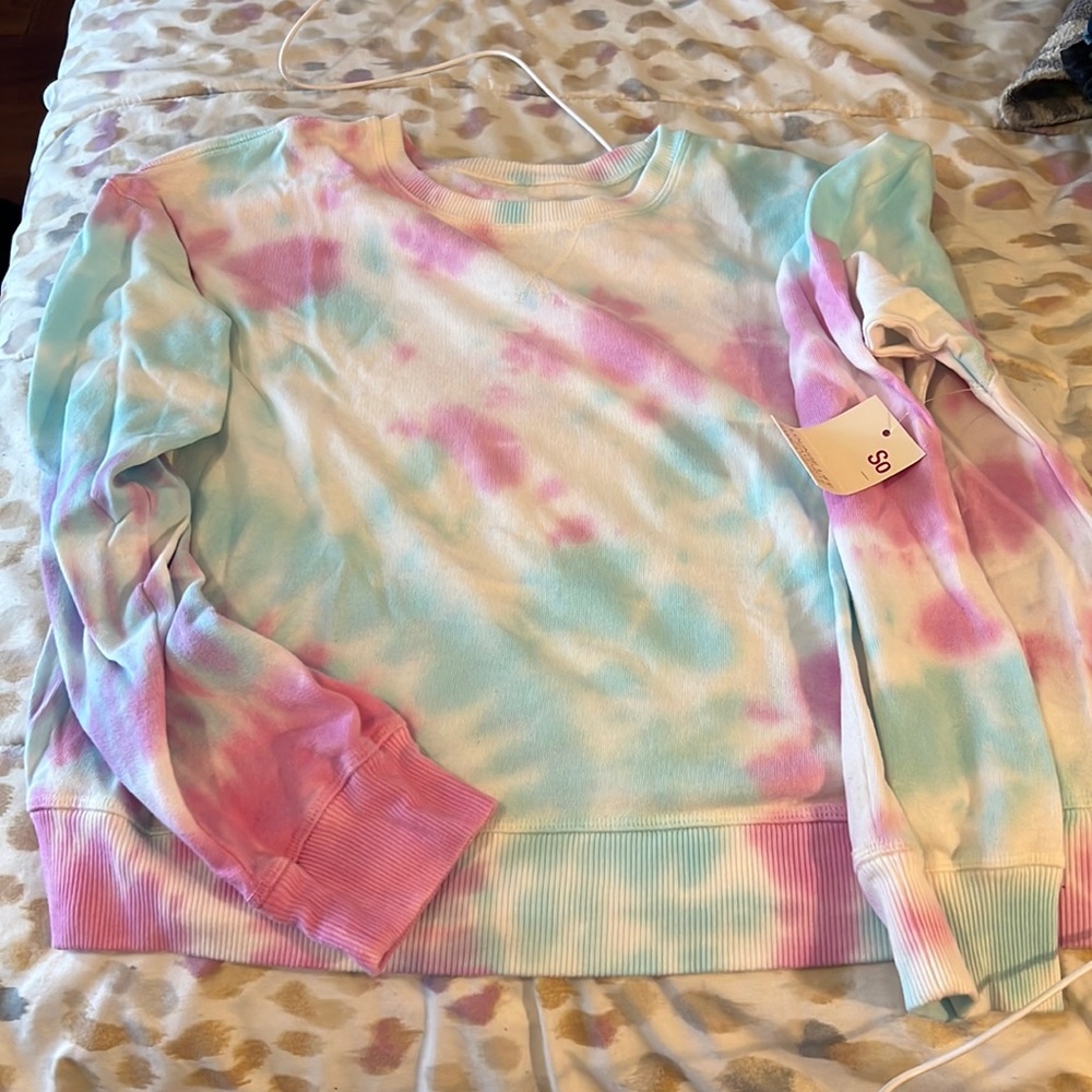 Tie dye lounge sweatshirt